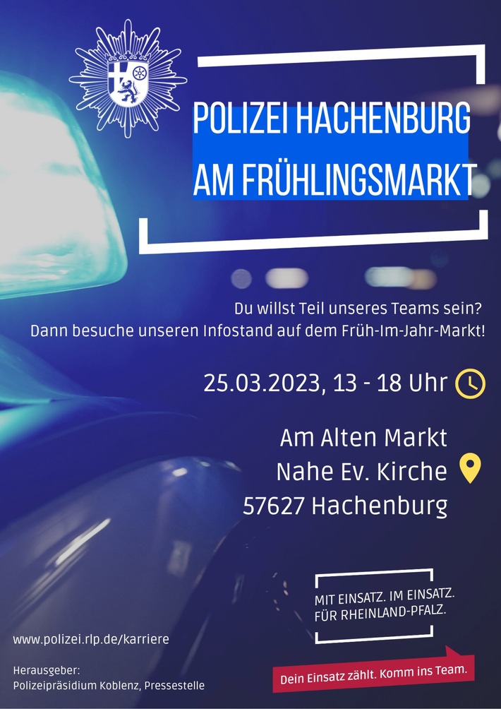 POL-PDMT: Berufsinformationsstand der Polizei Hachenburg