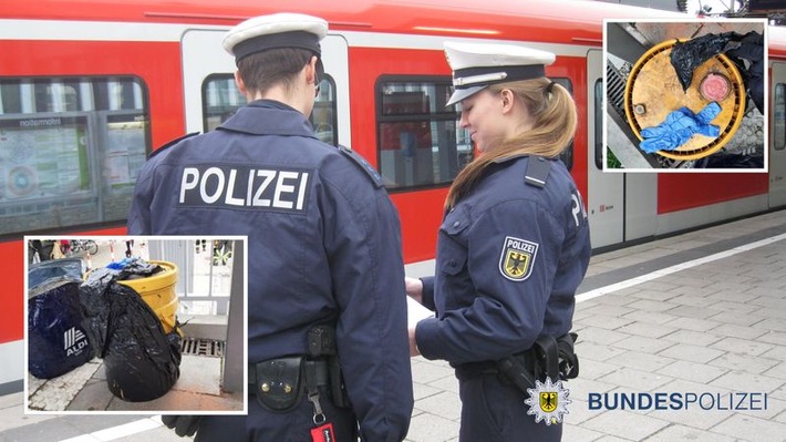 Bundespolizeidirektion München: Mit Diesel-Behältnis in der S-Bahn unterwegs 65-jähriger, psychisch Kranker sorgt für Aufsehen, jedoch keine Gefahr für Reisende!