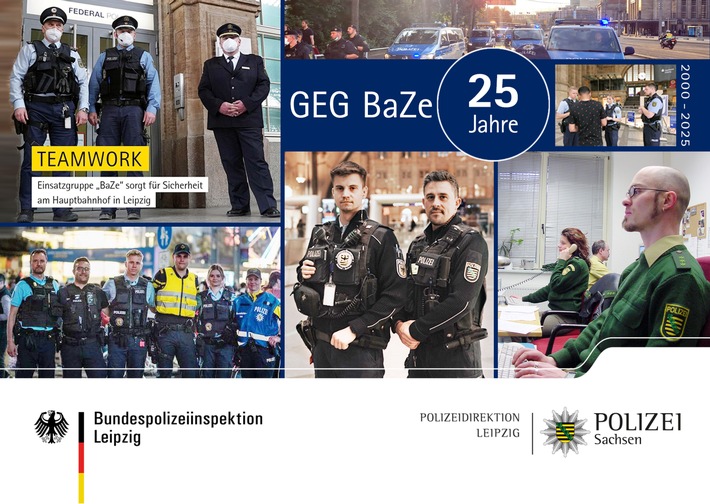 BPOLI L: Einladung zum Medientermin: Gemeinsam für die Sicherheit im und um den Leipziger Hauptbahnhof - die Gemeinsame Einsatzgruppe "Bahnhof-Zentrum" (GEG BaZe) feiert 25-jähriges Jubiläum