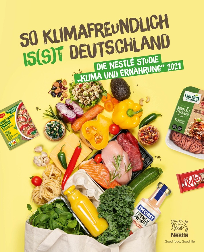 Nestlé Studie 2021 &quot;So klimafreundlich is(s)t Deutschland&quot; zeigt: Drei Viertel der Verbraucher:innen wollen Klimalabel bei Lebensmitteln