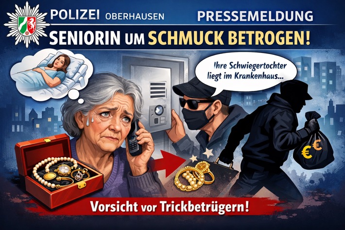 POL-OB: Seniorin um wertvollen Schmuck betrogen - Polizei warnt