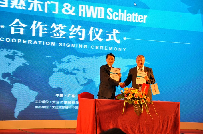 RWD Schlatter signe un gros contrat en Chine (IMAGE)