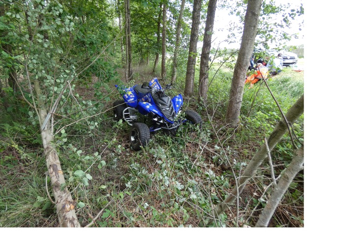 POL-CE: Unterlüß - Quadfahrer bei Unfall schwer verletzt