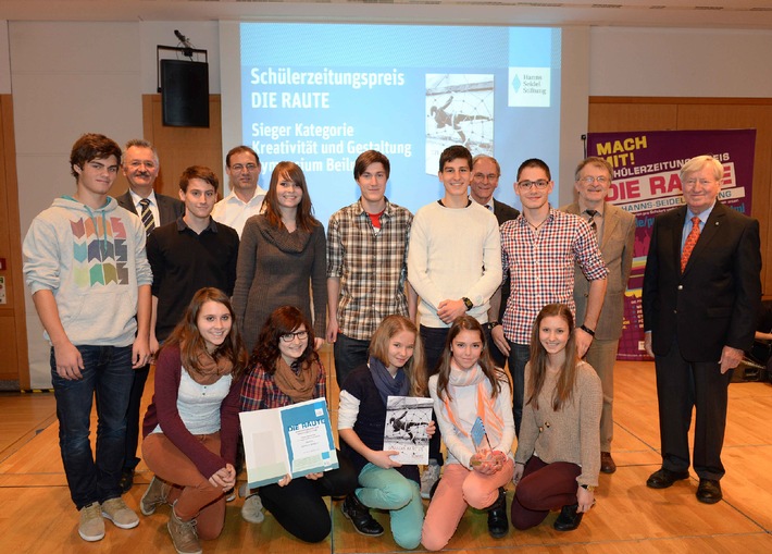 Schülerzeitungspreis DIE RAUTE verliehen / Hanns-Seidel-Stiftung zeichnet fünfzehn Schulen aus