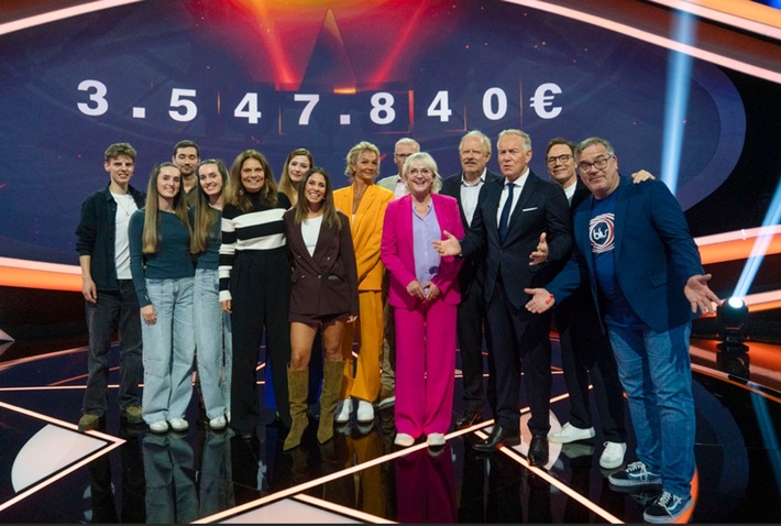 Über 3,8 Millionen Euro für die Deutsche Krebshilfe / Prominente Kandidaten quizzen sechs Stunden live im ZDF für den Kampf gegen den Krebs