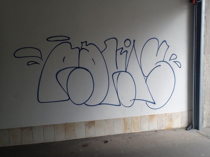 POL-PPMZ: Mehrere Graffitis im Bereich der Kaiserstraße