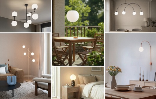 Kugelrunde Lichtmomente für Haus und Garten: Lampenwelt.de inszeniert Kugelleuchten als zeitlose Lichtobjekte