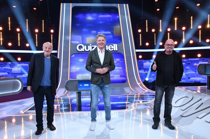 Das Erste / Ein starkes Team gegen den "Quizduell-Olymp": Florian Martens und Leonard Lansink zu Gast bei Jörg Pilawa