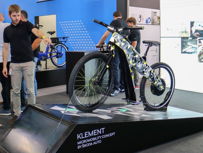 KLEMENT: Bilder des innovativen, vollelektrischen Zweiradkonzepts von SKODA auf der EUROBIKE 2019 (FOTO)