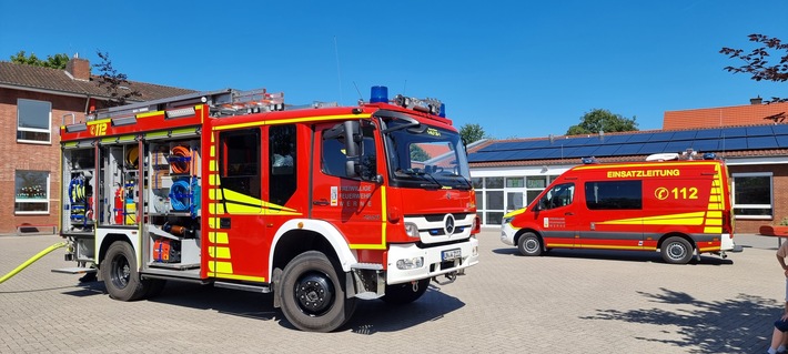 FW-WRN: Alarm- und Räumungsübung an der Uhlandgrundschule in Werne erfolgreich durchgeführt