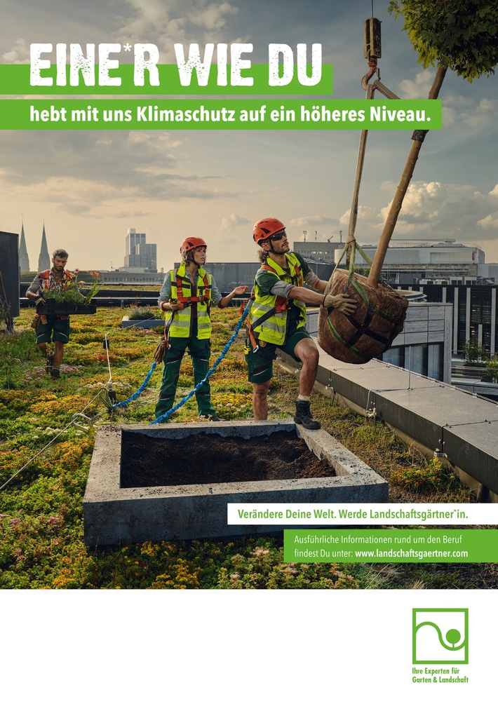 Ausbildungsförderwerk des GaLaBau startet mit zwei neuen Motiven der Nachwuchswerbekampagne ins neue Jahr