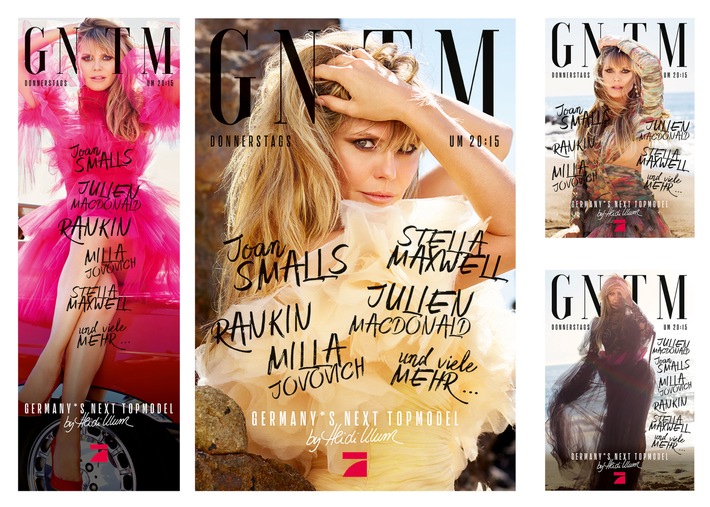 High Fashion hoch vier! Starfotograf Rankin inszeniert Heidi Klum für die aktuelle #GNTM-Kampagne auf vier Motiven