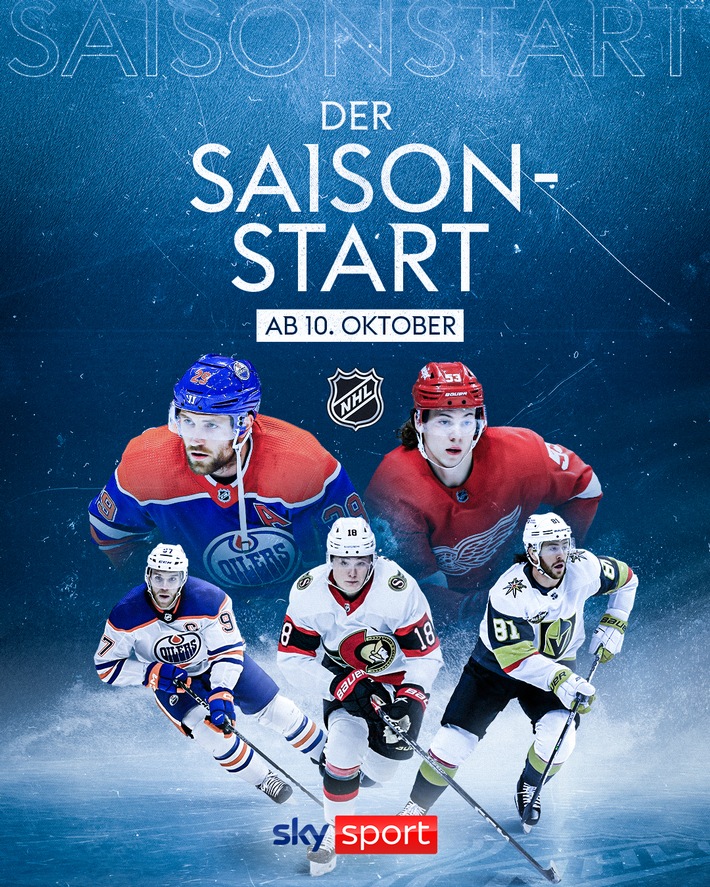 Sky Sport präsentiert die beste Eishockey-Liga der Welt: die NHL-Saison 2023/24 ab Dienstag wieder täglich live