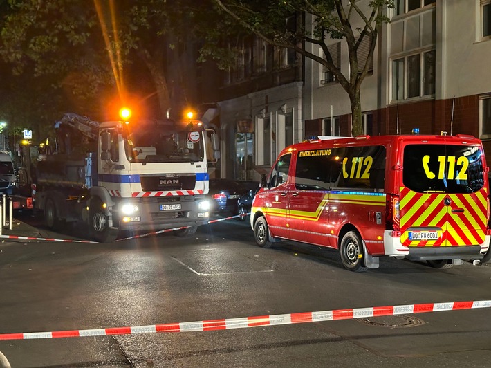 FW-DO: Gasaustritt in Dortmunder Innenstadt - mehrere Gebäude geräumt
