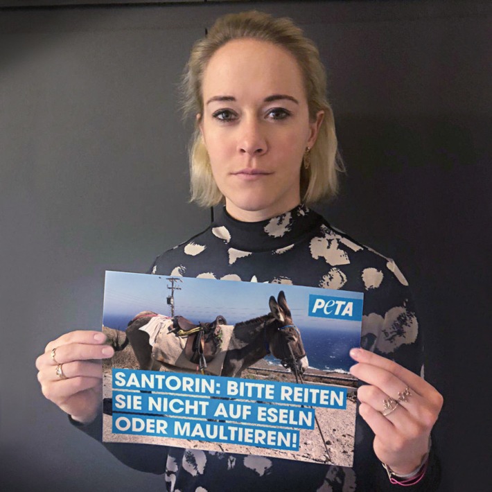 Tierleid auf Santorin muss beendet werden: Deutsche Biathletin Maren Hammerschmidt setzt Zeichen gegen die Ausbeutung von Eseln und Maultieren als &quot;Taxis&quot;