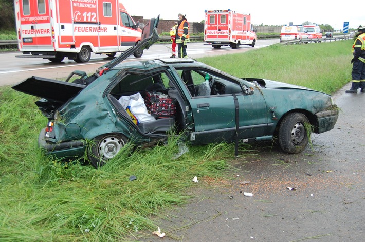 POL-HI: Schwerer Verkehrsunfall auf der A 7 bei  Hildesheim