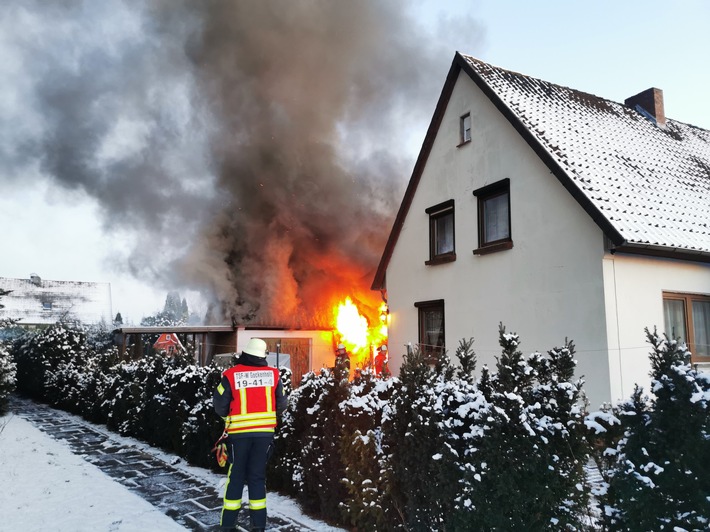 POL-CE: Brand eines Geräteschuppens