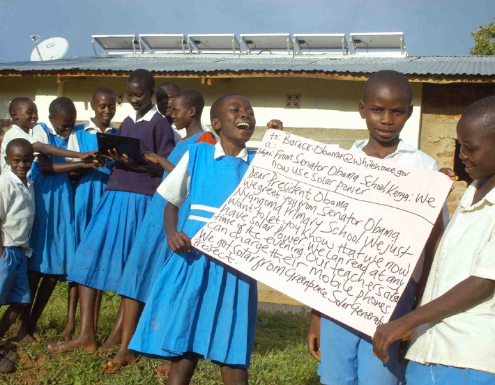 Greenpeace: Kenya&#039;s Obama Schools e-mail President Obama on Climate Change