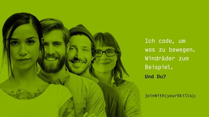 Gemeinsam die Energiewende gestalten - werde Teil des Teams! / Weiterer Text über ots und www.presseportal.de/nr/104174 / Die Verwendung dieses Bildes ist für redaktionelle Zwecke unter Beachtung ggf. genannter Nutzungsbedingungen honorarfrei. Veröffentlichung bitte mit Bildrechte-Hinweis.