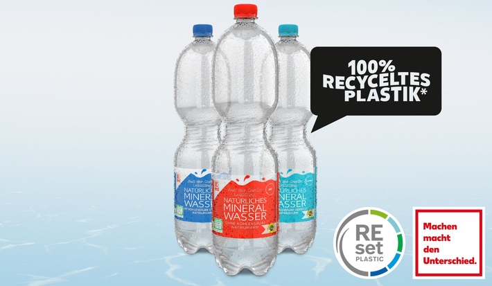 Kaufland und Lidl: Alle PET-Einwegpfandflaschen der Schwarz Produktion zu 100 Prozent aus recyceltem PET