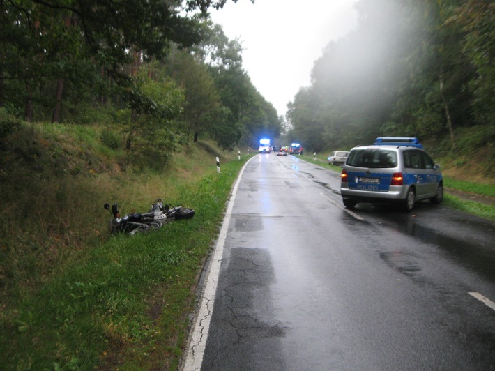 POL-WL: Dierkshausen- Motorradfahrerin tödlich verunglückt