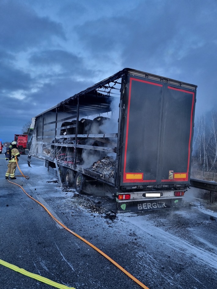 POL-PDKL: Lkw-Brand auf der A6