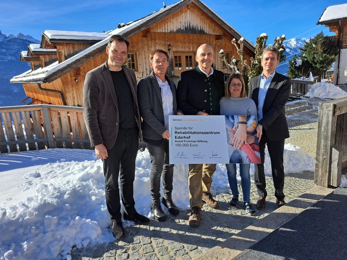 Für eine sichere Kinder-Rehabilitation  Siemens Caring Hands e.V. unterstützt Corona-Maßnahmen im Rehabilitationszentrum Ederhof