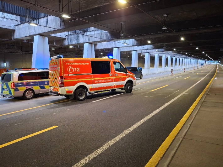 FW-BN: Rauchentwicklung im Straßentunnel