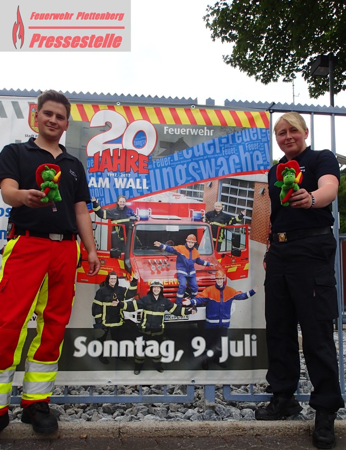 FW-PL: Tag der offenen Tür der Plettenberger Feuerwehr am Sonntag, den 09.07.2017 von 10 bis 18 Uhr rund um die Feuerwache am Wall