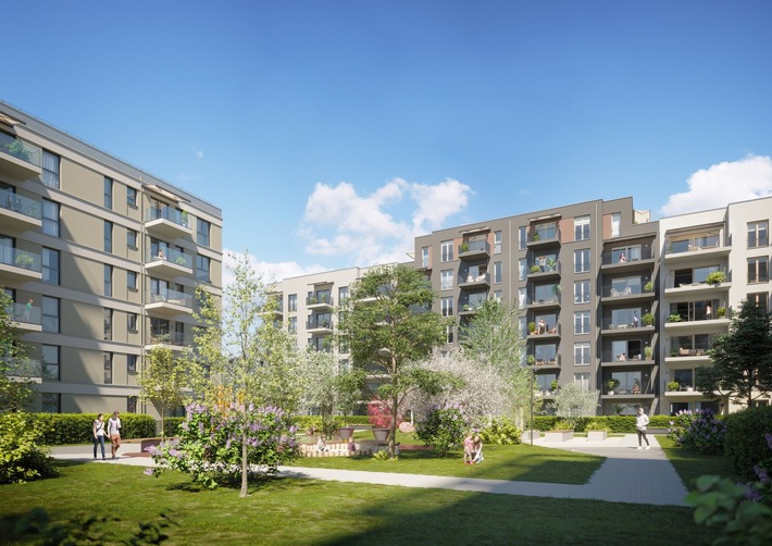 Pressemitteilung: „Schönhof-Viertel“ in Frankfurt - Instone beginnt mit dem Bau von 132 Wohnungen im „Florentinus“