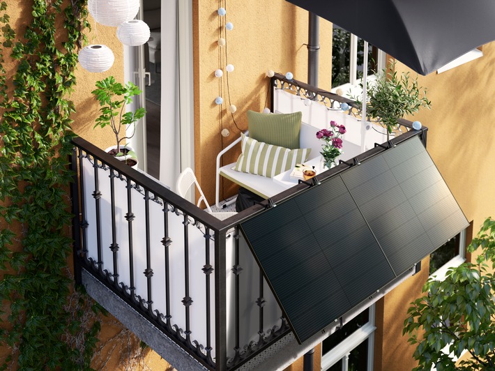 Solarstrom für alle: IKEA bringt die Energiewende für ab 1.229 Euro auf den Balkon