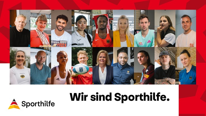 Von Niklas Kaul und Kristina Vogel über Mario Götze bis Nancy Faeser: "Wir sind Sporthilfe."