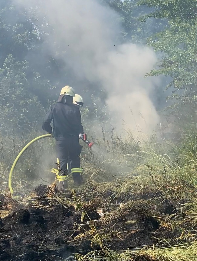 FW-EN: Feuerwehr Hattingen bekämpft mehr als zwei Stunden einen Flächenbrand