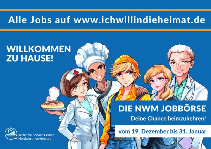 Manga-ART zum Digitalen Jobportal Nordwestmecklenburg von Jennifer Heß - Nashi / Weiterer Text über ots und www.presseportal.de/nr/175412 / Die Verwendung dieses Bildes für redaktionelle Zwecke ist unter Beachtung aller mitgeteilten Nutzungsbedingungen zulässig und dann auch honorarfrei. Veröffentlichung ausschließlich mit Bildrechte-Hinweis.