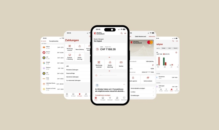 Obwaldner Kantonalbank lanciert neue E-Banking-App