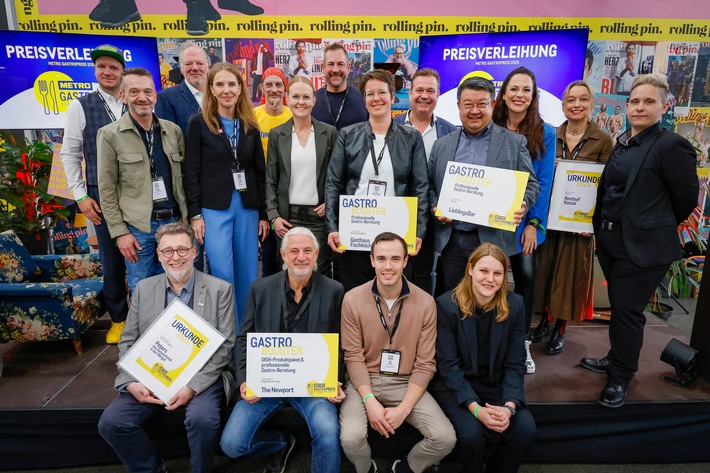 Ausgezeichnet auf der Rolling Pin.Convention / METRO GastroPreis 2025 für besonders engagierte Gastronomiebetriebe