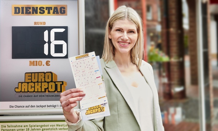 Bei der ersten Eurojackpot-Ziehung nach den neuen Bedingungen am Freitag (25. März) konnten sieben Spielteilnehmer Hochgewinne im sechsstelligen Bereich erzielen. Der Jackpot rolliert nun innerhalb der Woche von Freitag auf den kommenden Dienstag (29. März). Dann folgt die nächste Ziehung der Lotterie mit einem Jackpot von rund 16 Millionen Euro. / Weiterer Text über ots und www.presseportal.de/nr/107909 / Die Verwendung dieses Bildes ist für redaktionelle Zwecke unter Beachtung ggf. genannter Nutzungsbedingungen honorarfrei. Veröffentlichung bitte mit Bildrechte-Hinweis.
