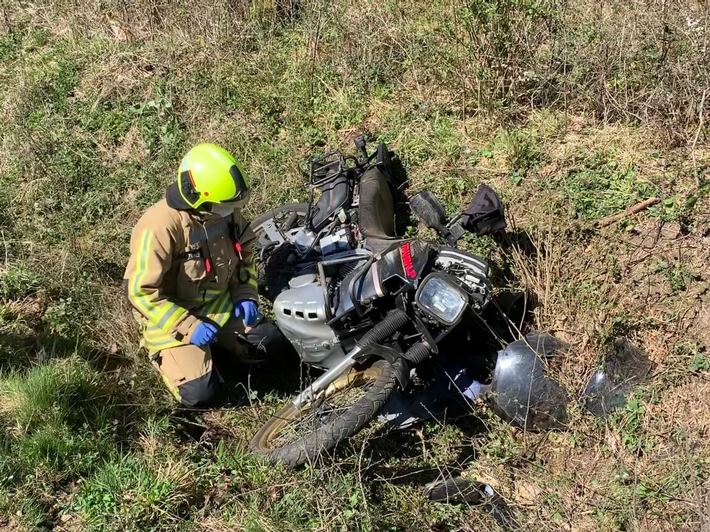 FW-Stolberg: Verletzter Motorradfahrer