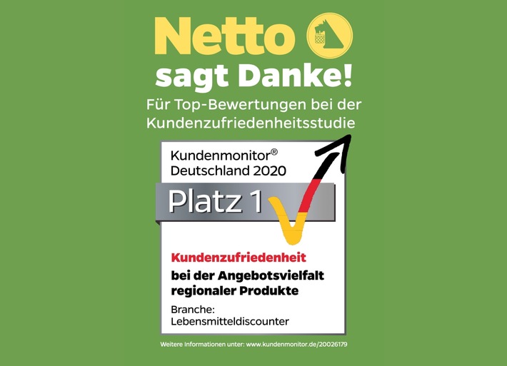 Tolle Mitarbeiter, viele regionale Produkte und ein gutes Preis-/Leistungsverhältnis: / Netto steigert Kundenzufriedenheit deutlich