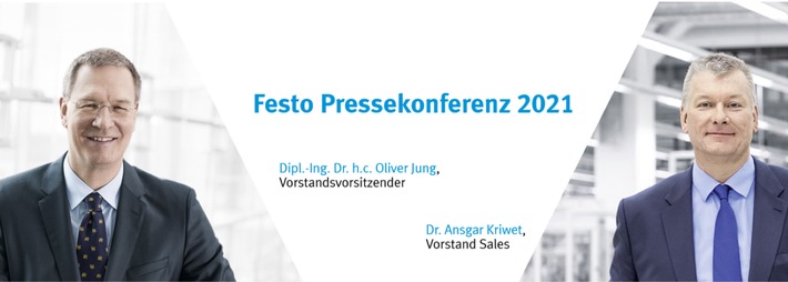 Erinnerung: Einladung zur virtuellen &quot;Festo Pressekonferenz&quot; – live am 12. April 2021