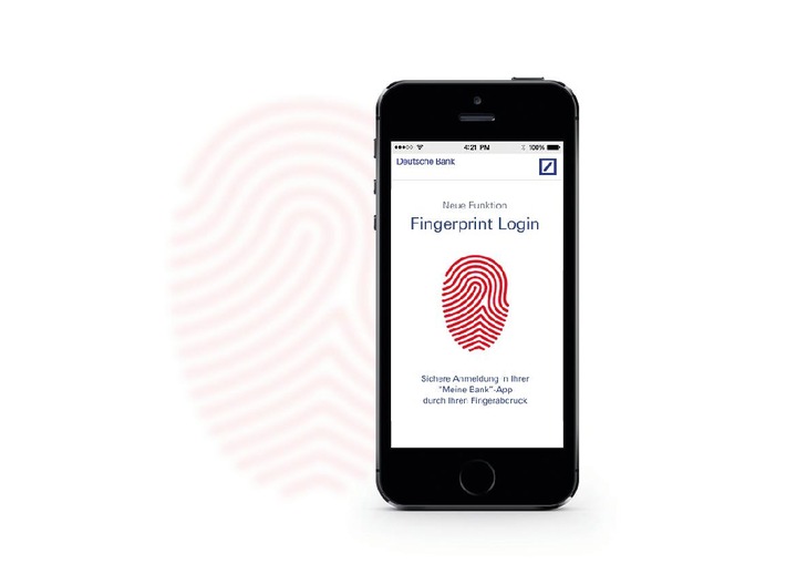 Einfach, schnell, sicher: Deutsche Bank bietet ihren Kunden Online-Zugang mit Fingerabdruck und Banking mit photoTAN