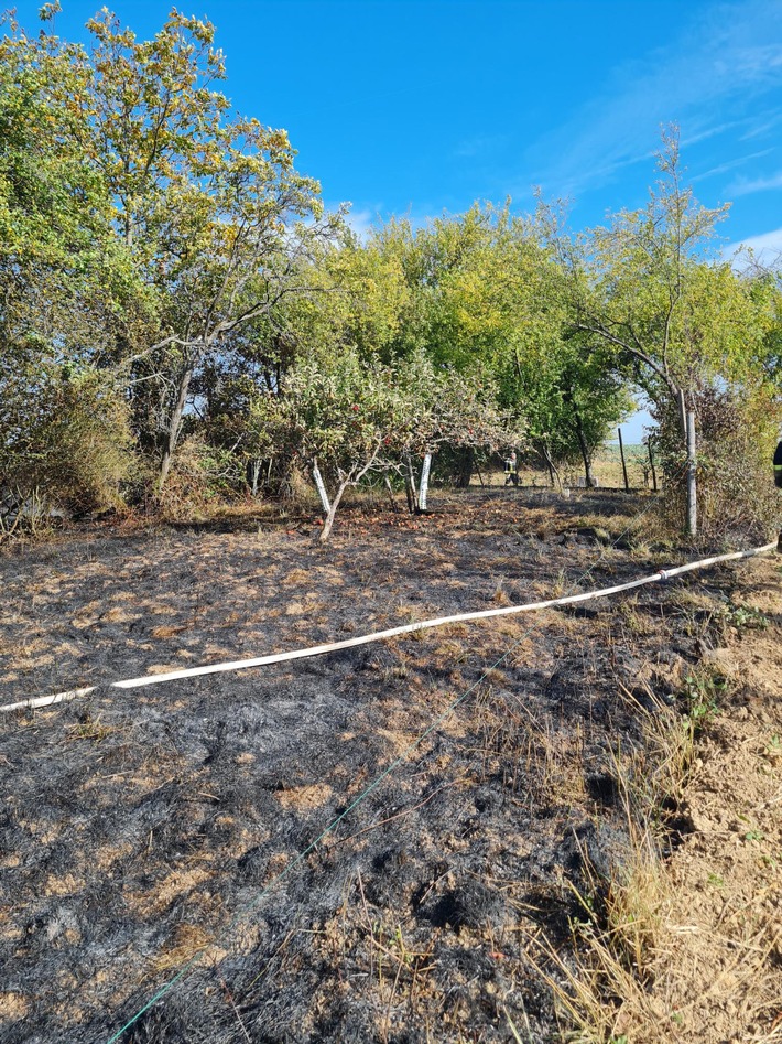 POL-PDLD: Brand auf Ackerflächen in der Nähe vom Haftelhof