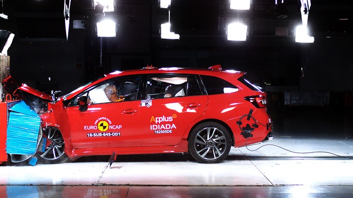 Subaru Levorg mit Bestwertung von fünf Sternen im EuroNCAP Crashtest