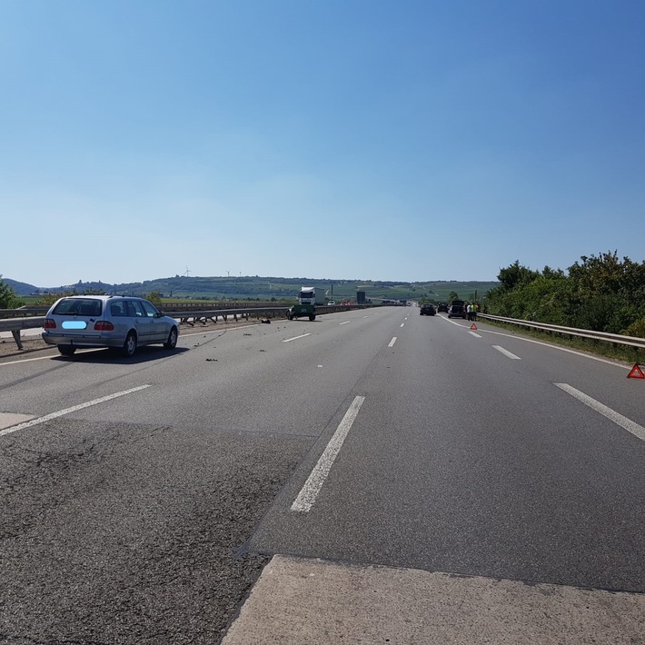 POL-PDNW: Polizeiautobahnstation Ruchheim - Verkehrsunfall mit Voll- und anschließender Teilsperrung der Autobahn 6 bei Grünstadt