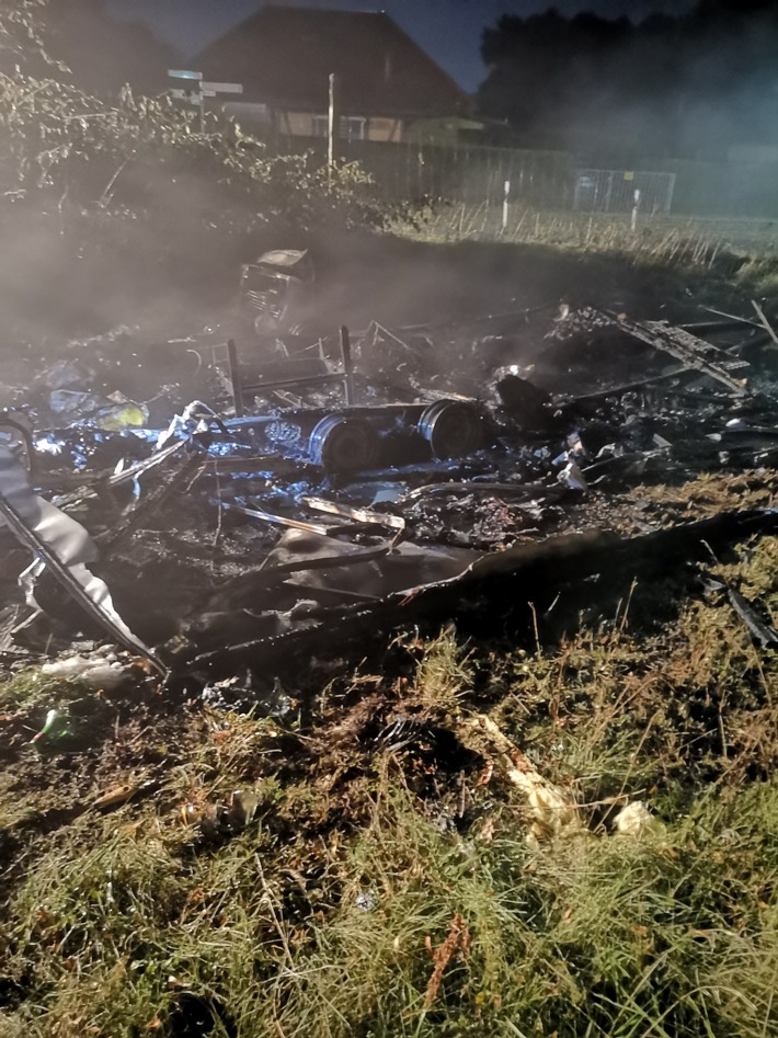 POL-NB: Brand eines Wohnanhängers in Usedom (Stadt) (Landkreis Vorpommern-Greifswald)