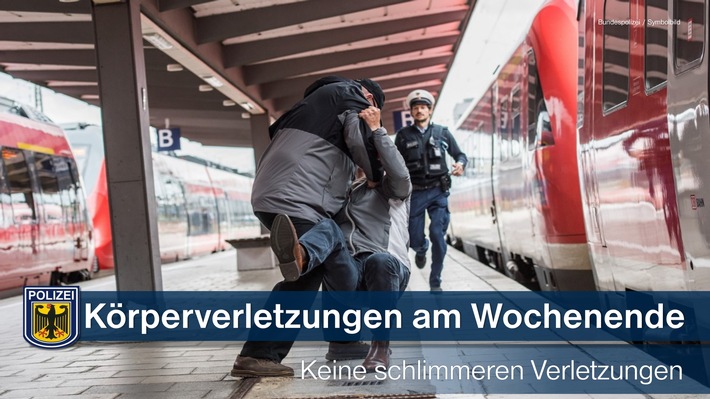 Bundespolizeidirektion München: Mehrere Körperverletzungen am Wochenende - Keine schlimmeren Verletzungen