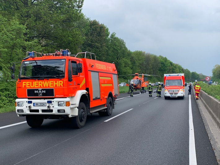 FW-MH: Medizinischer Notfall auf der BAB 40