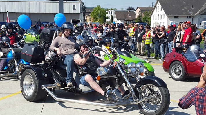 Unterstützung für Muskelkranke: Love Ride 25 in Dübendorf am 7. Mai 2017