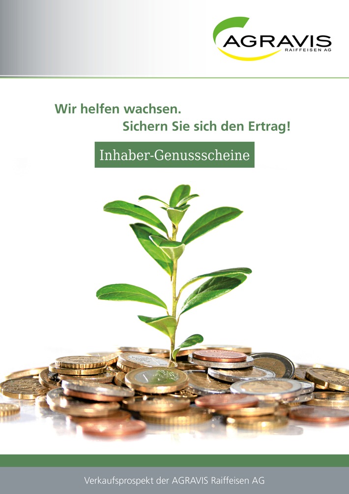 Agravis Raiffeisen AG bietet Genussscheine an