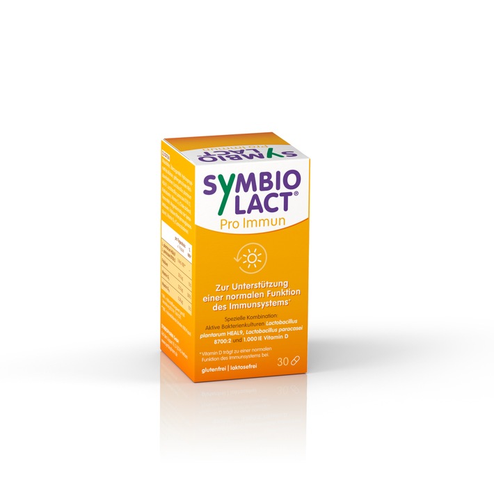 Das neue SymbioLact® Pro Immun vorbeugend gegen Erkältungen einnehmen / Das Immunsystem unterstützen